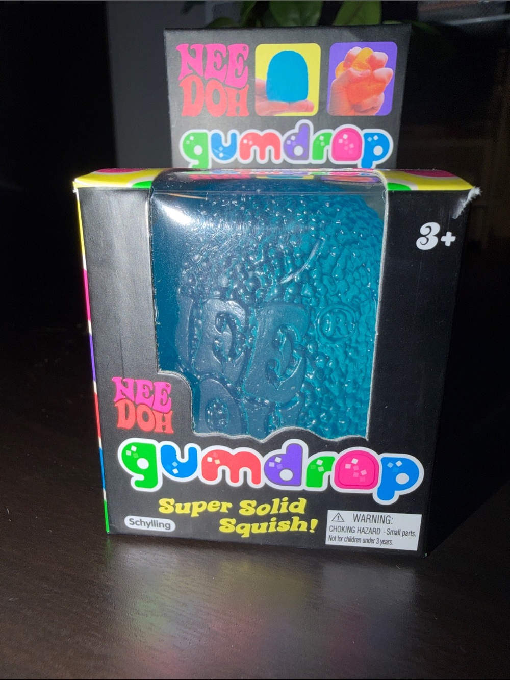 NeeDoh Gumdrop Super Solid Squish Toy - Blue Authentic